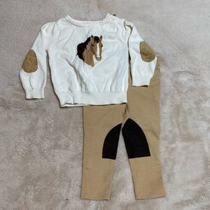 Janie and Jack Horse Equestrian Outfit 18-24 Months